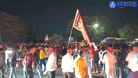 adgaon village and youth along with women took out candle march for maratha reservation nashik news