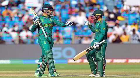 new zealand vs South Africa world cup 2023 centuries from De Kock Dussen towards semi-finals with top spot