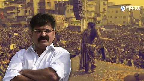 mla Jitendra Awhad on Diwali Pahat gautami patil lavani dance program in Thane