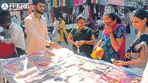 Women shopping for various items on Wednesday