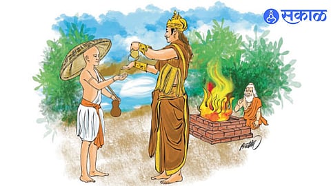 Story of Vamana Avatar of Vishnu and Bali King Bali promice