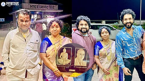 adarsha shinde share good news with fans that shinde family start petrol pump in pandharpur