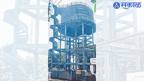 Construction of new water tank at Adarsh Chowk, Nampur.