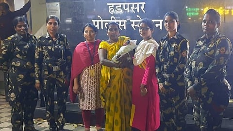 damini marshall saves four days newly born baby pune marathi news hadapsar