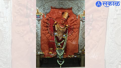 Evening decorated idol of Adimaya on the occasion of Lakshmi Puja