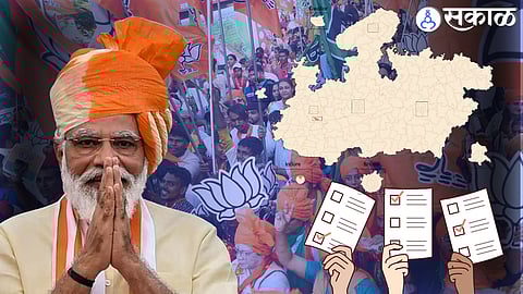 PM Modi Road Show Fpr MP Assembly Election