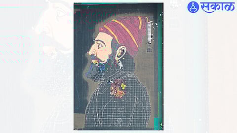 MVP Institute's Adv. A captivating view of the magnificent Granth Rangoli executed in the premises of Baburao Ganpatrao Thackeray Engineering Ground.