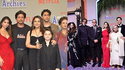 The Archies Premire attend Amitabh Bachchan Shah Rukh Khan Jaya Bachchan