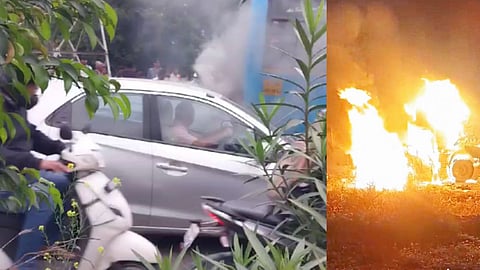 Dumper Car Road Accident Kakti Police