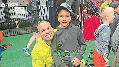 shikhar dhawan posted on instagram for his son on his birthday