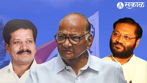 Sharad Pawar, Kondaji Awad and Gajanan Shelar
