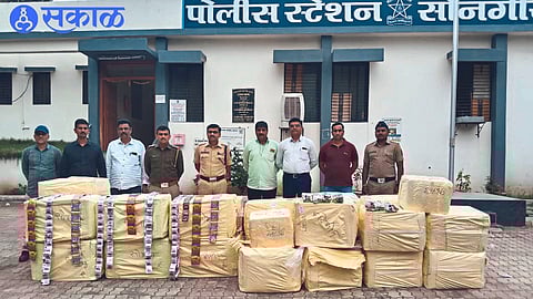 Superintendent of Police Srikant Dhiware, Assistant Police Inspector Sachin Kapdanis and colleagues along with Gutkha worth seven lakhs and a container worth 15 lakhs were seized by the police.