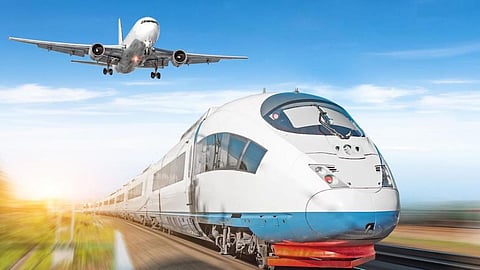 Aircraft Railway Winter Season