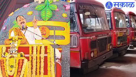 Shiv Mahapuran Katha 74 lakhs income of st bus jalgaon news