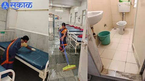 Regular cleaning in every ward including hospital porch in nashik civil hospital news