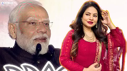 bigg boss marathi fame actress megha dhade congratulate pm narendra modi