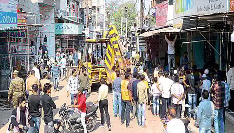 chhatrapati sambhajinagar market gulmandi remove encroachment municipal action