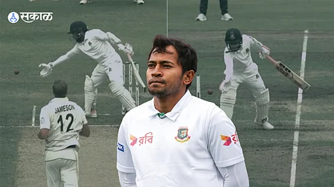 Mushfiqur Rahim gets out Handling the Ball