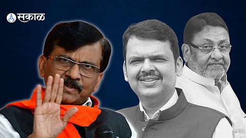 Sanjay Raut reply to devendra fadnavis over nawab malik support shinde govt assembly winter session
