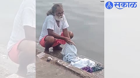 When washing clothes in a sink.