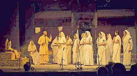 active group make cultural and social dramas to aware people rajya natya mahotsav