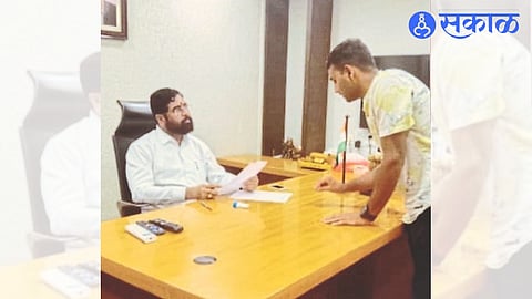 Rahul raised the issue of stalled appointment due to Maratha reservation to Chief Minister Eknath Shinde at mumbai