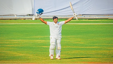 ranji trophy dhivam Dube Shams Mulani Mumbai team lead by 177 runs