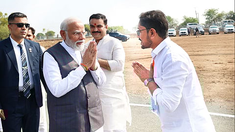 Narendra Modi and Sudarshan Yadav
