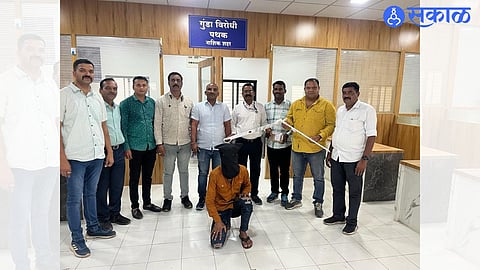 Suspect who posted photo with sword on Nashik social media. including the anti-gang squad of the city crime branch