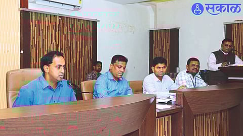 District Collector Ayush Prasad while guiding in the meeting held on Friday to review the works under the District Annual Plan.