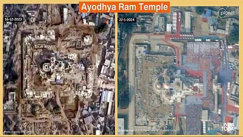 Ayodhya Ram Temple Satellite Photos