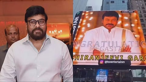 Chiranjeevi South Megastar Padma Vibhushan Fans paid tribute