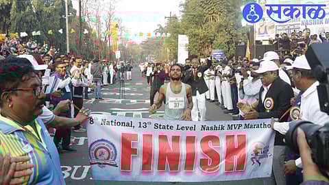 Akshay Kumar of Uttar Pradesh became winner of Nashik MVP Marathon nashik