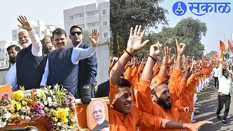 Prime Minister Narendra Modi is showered with love of Nashikkar nashik news