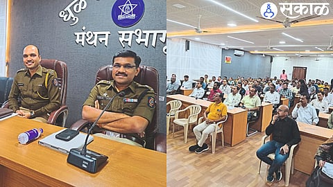 Shrikant Dhiware, Kishore Kale attended the marathon meeting. In the second photo, the director of the educational institution, the principal, the teacher's representative are present.