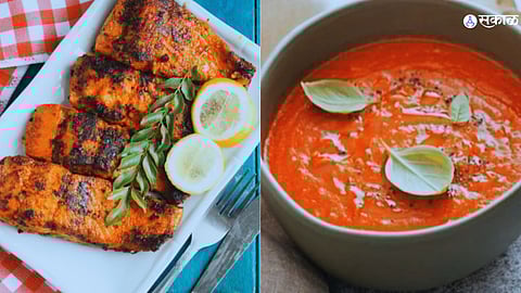 Winter Food Recipies: भाजलेले सॅल्मन फिश ते टोमॅटो तुळस सूप, हिवाळ्यासाठी खास हेल्दी सूप्स, सॅलड आणि करी