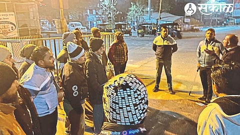 Anti-gang squad during night patrolling in Dwarka area