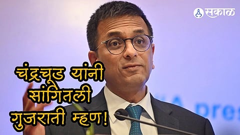 CJI dy chandrachud funny saying gujaratis do business even during tea break