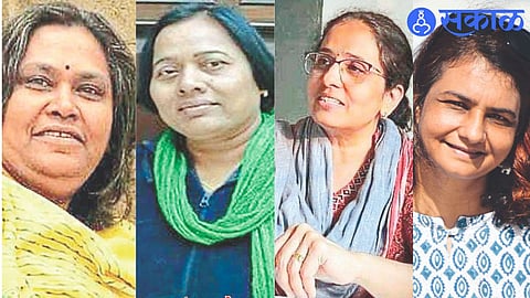 Prof. Pratima Pardeshi, Sandhya Nare- Pawar, Pvt. Dr. Vandana Mahajan, Lakshmi Yadav