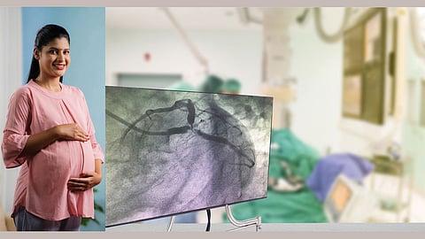 pregnant women heart pain angioplasty