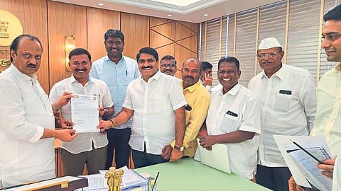 BJP MP Sanjay Patil supporter Sachin Patil joins Ajit Pawar group