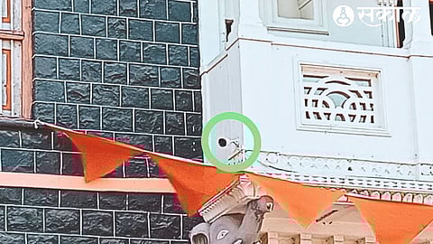 CCTV installed at prime location in Gram Panchayat premises at Vadel.