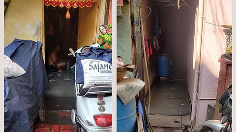 ramesh londhe bath in drainage water