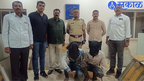 Two arrested for stealing boxes of styles from construction site