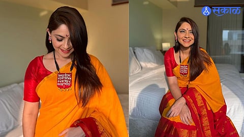 Sonalee Kulkarni : 'बाराखडी गिरवताना कुठं माहिती होतं की…', ‘मराठी भाषा गौरव दिनी’ सोनाली काय म्हणाली? 