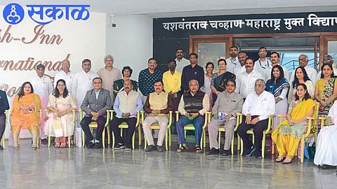 Vice-Chancellor Dr. Yashwantrao Chavan on the occasion of the Memorandum of Understanding with reputed institutions through Maharashtra Open University. Sanjeev Sonwane