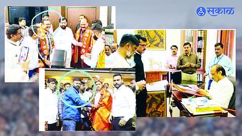 Shivsena UBT Sanjay Raut Slam CM Shinde Ajit Pawar Over Photo with Criminals asif dadhi Dipak Sapke hemant dabhekar