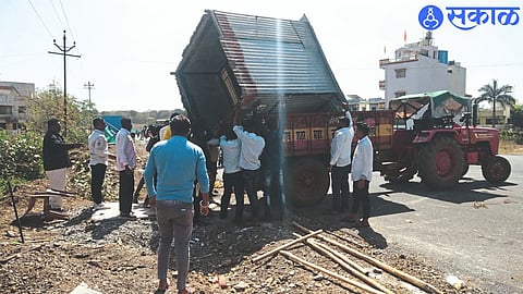 Action of Encroachment Removal Department in Devendra Nagar