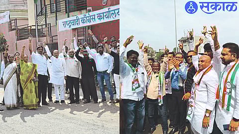 Nationalist Ajit Pawar Sharad Pawar groups face each other in Jalgaon