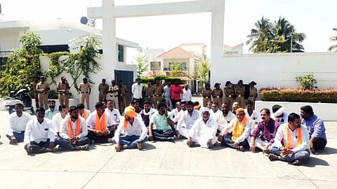 dattatray bharne home agitation by maratha community